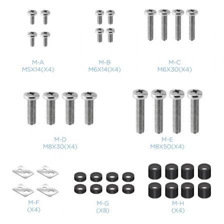 Tooq Soporte Pared Fijo Inclinable LP42130T-B para TV de 60-100" hasta 130kg Negro