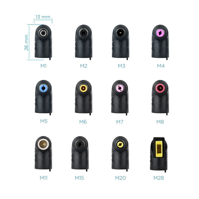 TooQ TQLC-90BS02AT Cargador Universal de 90W con 12 Conectores y 2 USB TooQ TQLC-90BS02AT Cargador Universal de 90W con 12 Conectores y 2 USB
