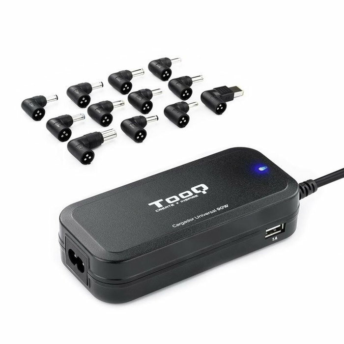 TooQ TQLC-90BS02AT Cargador Universal de 90W con 12 Conectores y 2 USB TooQ TQLC-90BS02AT Cargador Universal de 90W con 12 Conectores y 2 USB