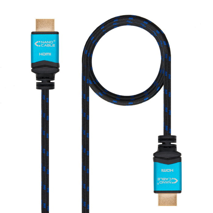 Nanocable Cable HDMI V2.0 4K 3m Negro, Macho-Macho, Nylon Trenzado Nanocable Cable HDMI V2.0 4K 3m Negro, Macho-Macho, Nylon Trenzado