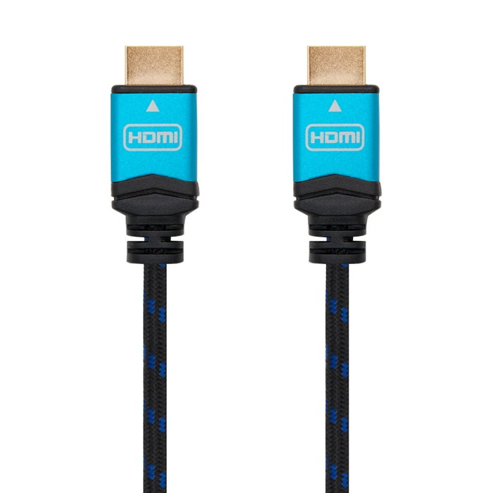 Nanocable Cable HDMI V2.0 4K 3m Negro, Macho-Macho, Nylon Trenzado Nanocable Cable HDMI V2.0 4K 3m Negro, Macho-Macho, Nylon Trenzado