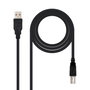 Nanocable Cable USB 2.0 Impresora Tipo A a Tipo B, 3 m, Negro