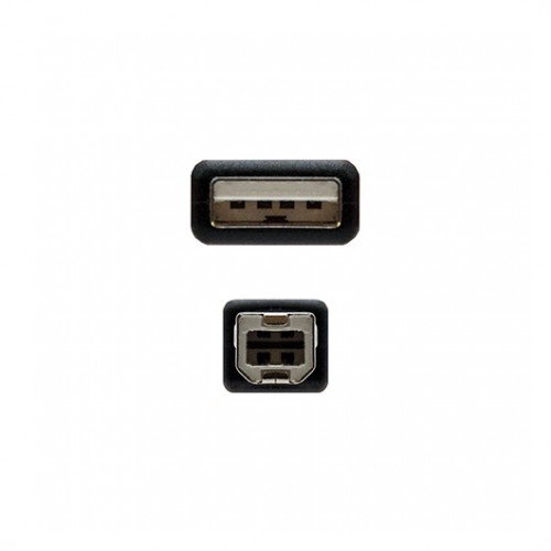 Nanocable Cable USB 2.0 Impresora Tipo A a Tipo B, 3 m, Negro