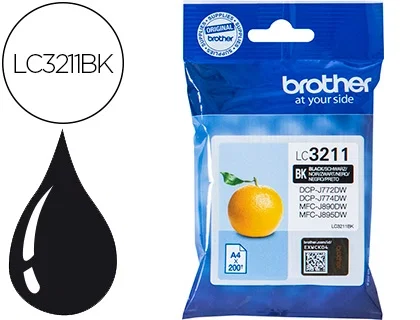 Brother Cartucho de Tinta Negro LC3211BK Brother Cartucho de Tinta Negro LC3211BK