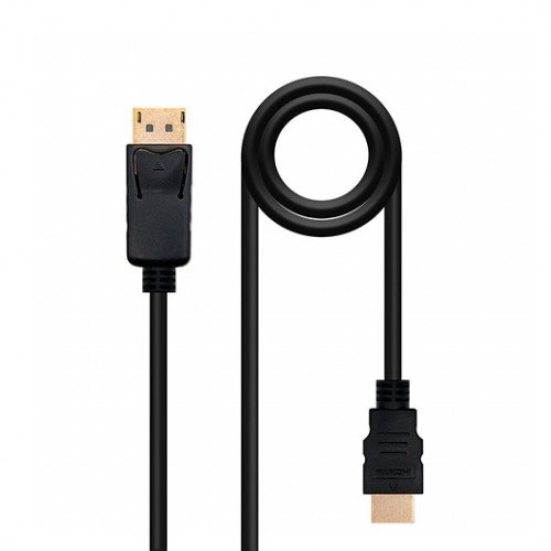 Nanocable Cable Conversor DisplayPort Macho a HDMI Macho 2m Negro Nanocable Cable Conversor DisplayPort Macho a HDMI Macho 2m Negro