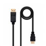 Nanocable Cable Conversor DisplayPort Macho a HDMI Macho 2m Negro