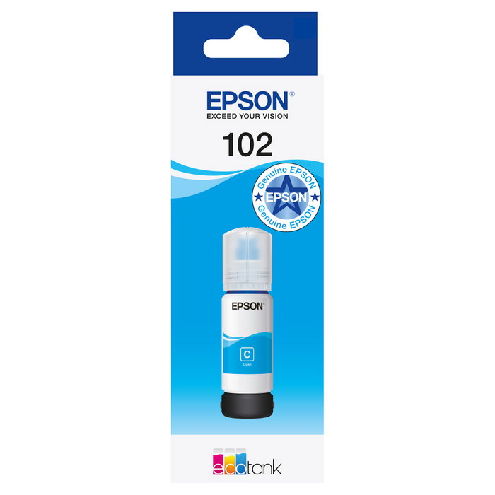 Epson Botella de Tinta 102 Cian C13T03R240 EcoTank 70 ml