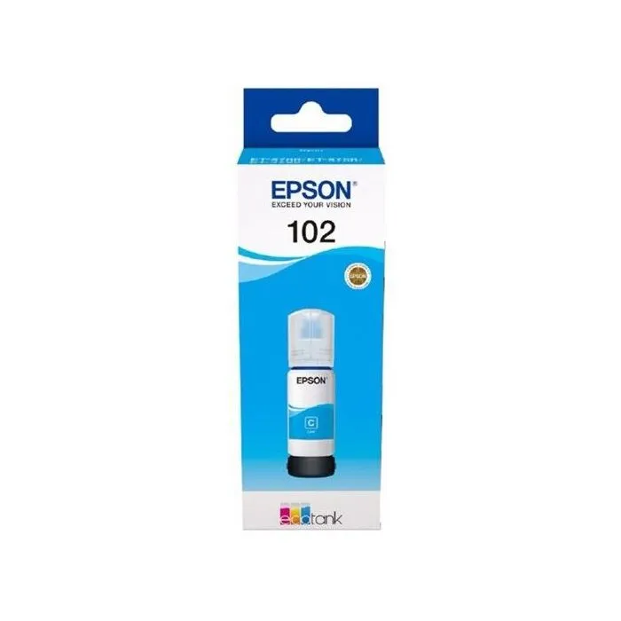 Epson Botella de Tinta 102 Cian C13T03R240 EcoTank 70 ml
