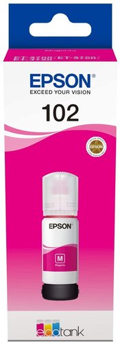 Epson Botella de Tinta 102 EcoTank Magenta 70 ml (C13T03R340)