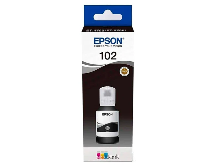 Epson Botella de Tinta 102 Negro 127 ml para EcoTank Epson Botella de Tinta 102 Negro 127 ml para EcoTank