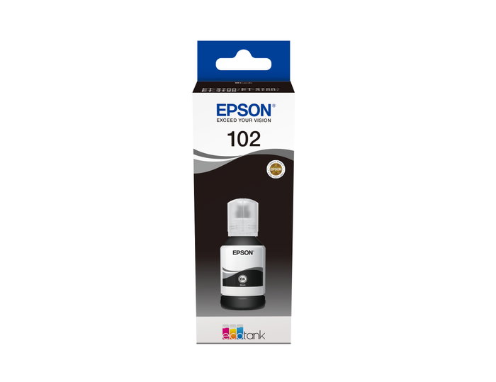 Epson Botella de Tinta 102 Negro 127 ml para EcoTank Epson Botella de Tinta 102 Negro 127 ml para EcoTank