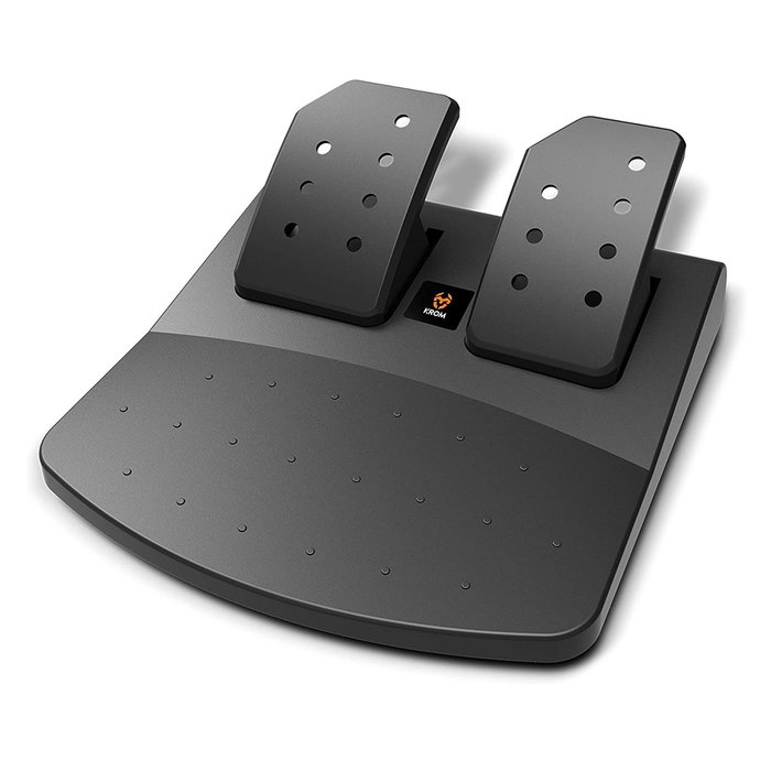 Krom Volante K-Wheel Gaming PC PS3 PS4 Xbox One con pedales y vibración