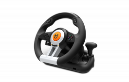 Krom Volante + Pedales K-Wheel NXKROMKWHL Multiplataforma (PC, PS4, PS3, Xbox One)