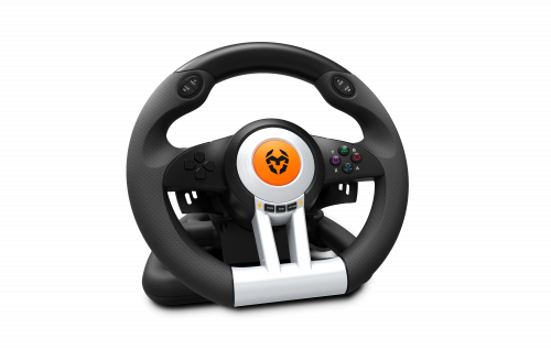 Krom Volante + Pedales K-Wheel NXKROMKWHL Multiplataforma (PC, PS4, PS3, Xbox One)