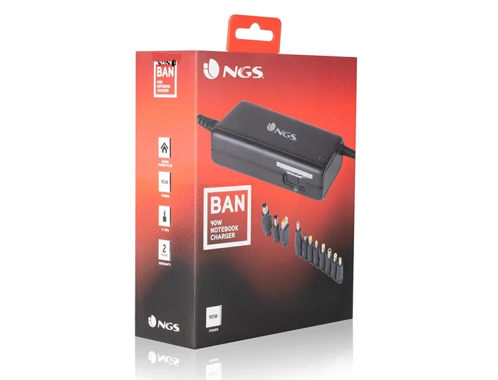 NGS BAN Cargador Universal de 90W con 11 Conectores
