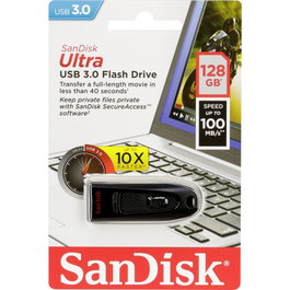 SanDisk Ultra USB 3.2 Gen 1 128 GB Negro