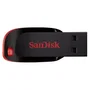 SanDisk Cruzer Blade 64GB USB 2.0 Tipo A Memoria USB - Negro, Rojo, Sin Tapa