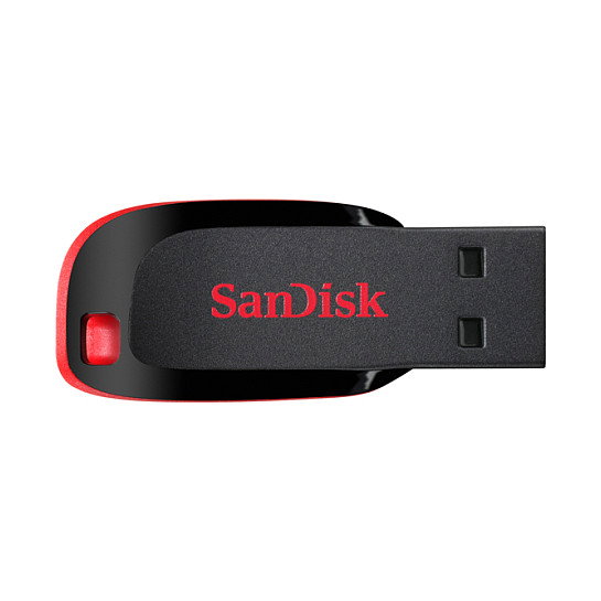 SanDisk Cruzer Blade 128 GB Negro, Rojo