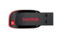 SanDisk Cruzer Blade 128 GB Negro, Rojo