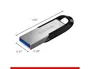SanDisk Ultra Flair 64 GB USB 3.0 Negro, Plata