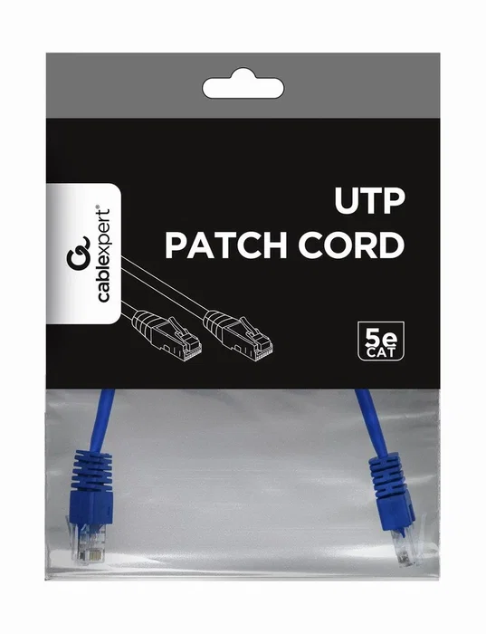 Gembird Cable de red Cat5e U/UTP 0,25m Azul