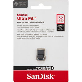 SanDisk Ultra Fit 32 GB USB 3.2 Gen 1 Negro