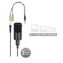 Ewent EW3552 Micrófono Multimedia Negro con Cancelación de Ruido