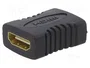 Gembird A-HDMI-FF Adaptador HDMI Hembra a Hembra Negro