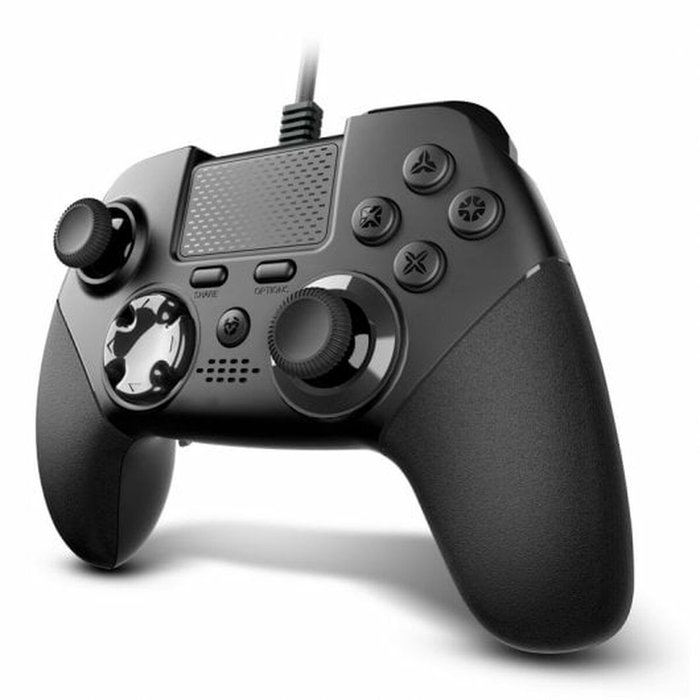 Krom Kaiser Gamepad Negro con 12 Botones y Palancas Configurables
