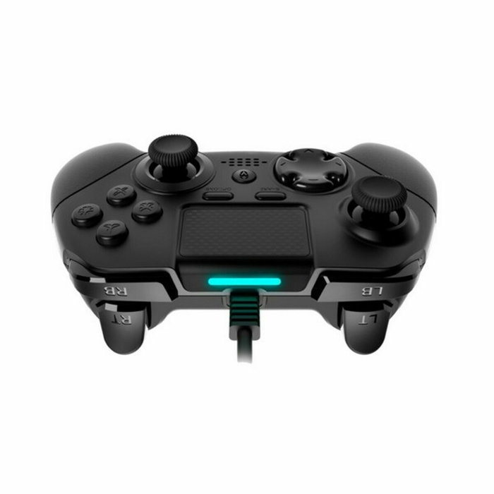 Krom Kaiser Gamepad Negro con 12 Botones y Palancas Configurables