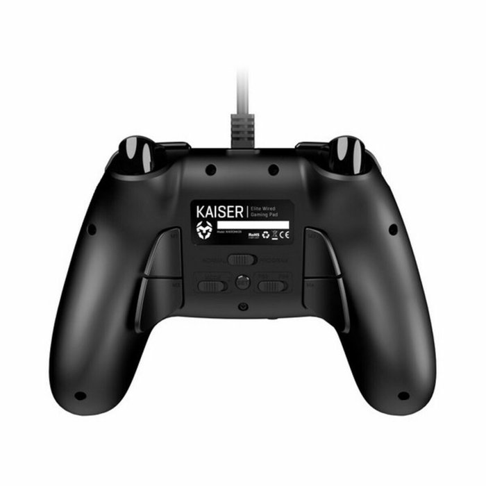 Krom Kaiser Gamepad Negro con 12 Botones y Palancas Configurables