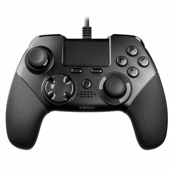 Krom Kaiser Gamepad Negro con 12 Botones y Palancas Configurables