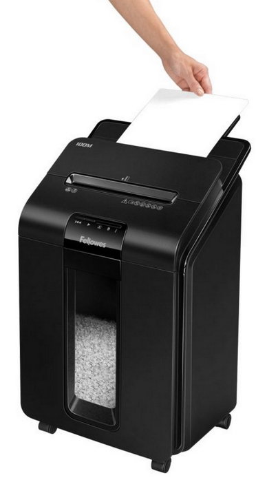 Fellowes AutoMax 100M Destructora de Papel Microcorte Negra