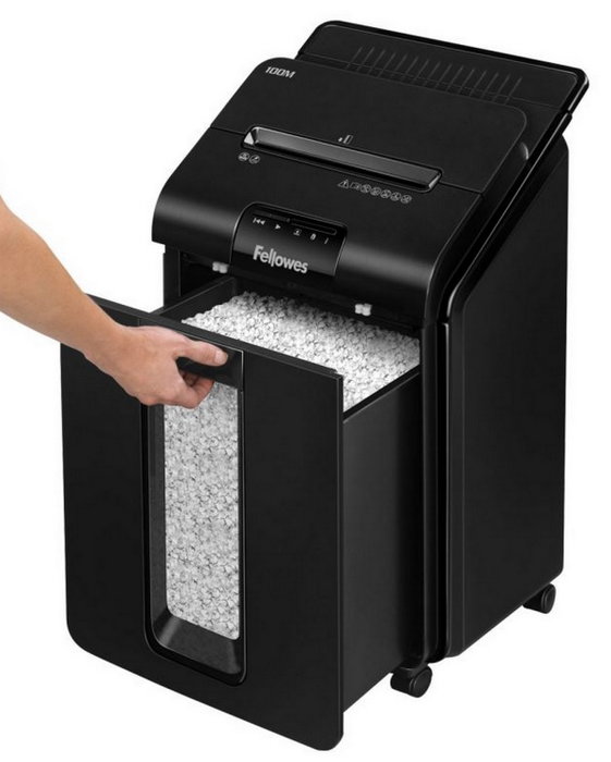 Fellowes AutoMax 100M Destructora de Papel Microcorte Negra