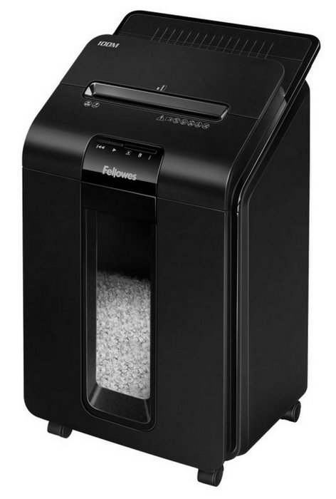 Fellowes AutoMax 100M Destructora de Papel Microcorte Negra