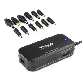 TooQ Cargador Universal Manual para Portátil 90W TQLC-90BS02M con 12 Conectores Intercambiables DC y Puerto USB 5V/1A para Dispositivos Móviles