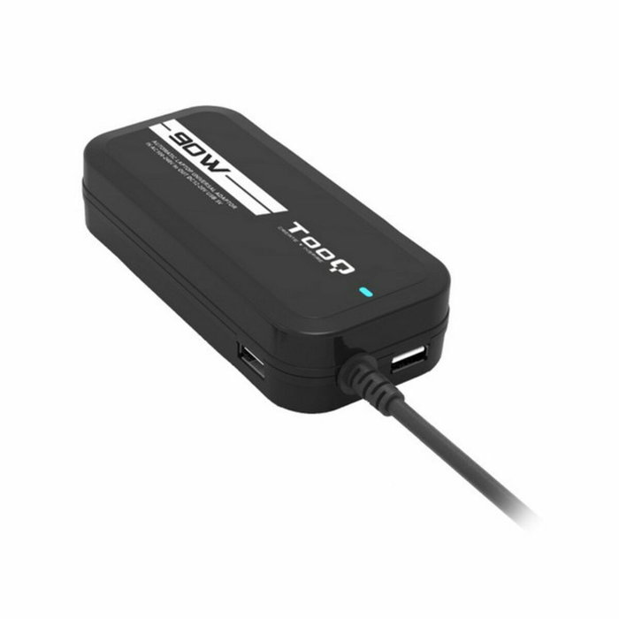 TOOQ Cargador Universal 90W con 12 Conectores y Puerto USB TQLC-90BS02M