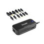 TOOQ Cargador Universal 90W con 12 Conectores y Puerto USB TQLC-90BS02M