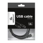 Gembird Cable USB 2.0 Tipo A a B para Impresora 1,82 m Negro
