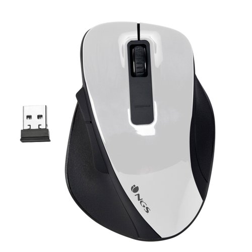 Ngs Ratón Inalámbrico Bow Hasta 1600 DPI Blanco