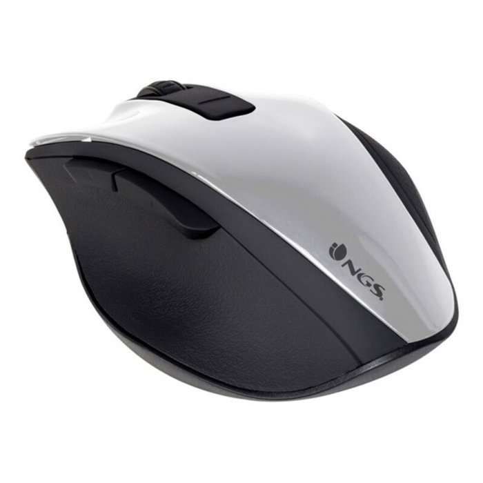 NGS Bow Ratón Inalámbrico Óptico Blanco 1600 DPI