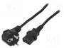 Gembird PC-186-VDE Cable de alimentación C13, 1,8 m, Negro