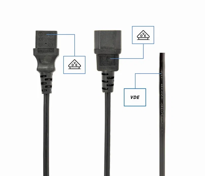 Gembird PC-186-VDE Cable de Alimentación Negro 1,8 m
