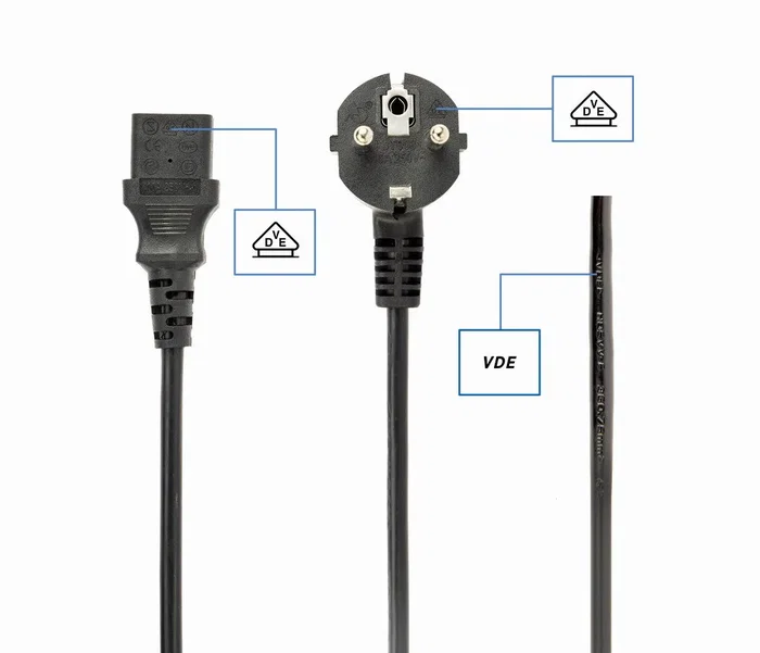 Gembird PC-186-VDE Cable de Alimentación Negro 1,8 m