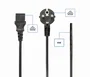Gembird PC-186-VDE Cable de Alimentación Negro 1,8 m