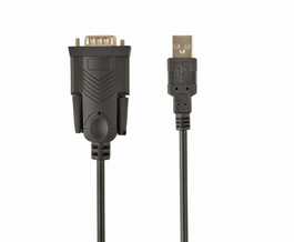 Gembird cable usb a serie db9 1.50m negro uas-db9m-02