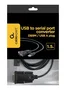 Gembird Cable USB tipo A a Serie DB-9 Negro 1,5 m UAS-DB9M-02