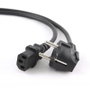 GEMBIRD Cable de alimentación H03VV-F 1,8m negro