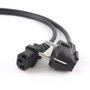 GEMBIRD Cable de alimentación CEE7/4 a C14 acoplador, 1,8 m, Negro