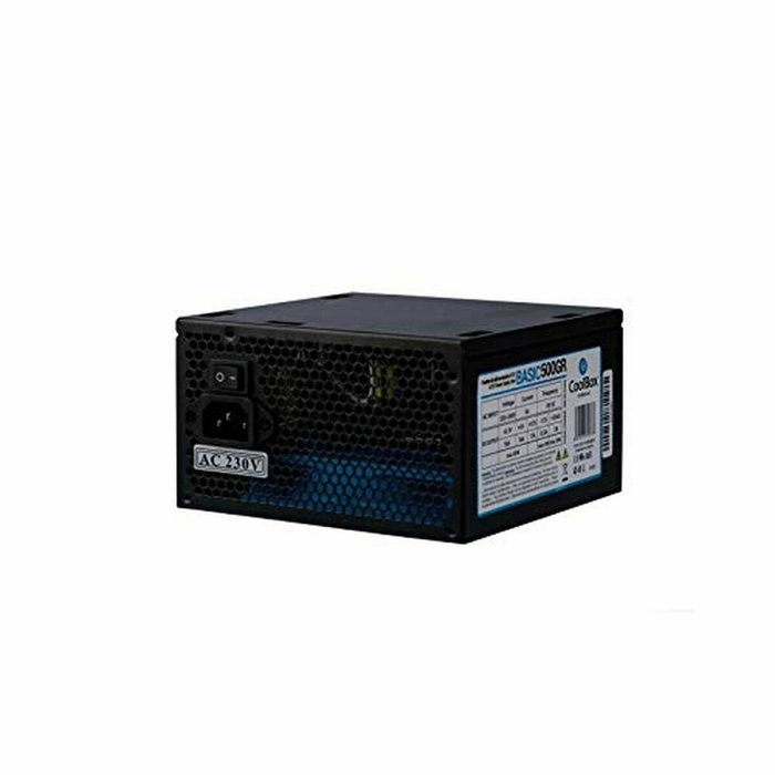 COOLBOX Fuente de alimentación 500W Basic ATX Negra, 2 SATA, 12cm COOLBOX Fuente de alimentación 500W Basic ATX Negra, 2 SATA, 12cm